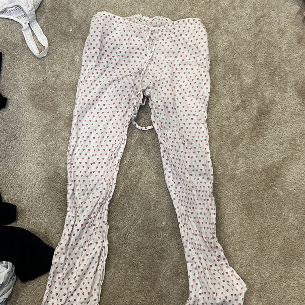 Roller rabbit pink hearts pajama set in size xs!